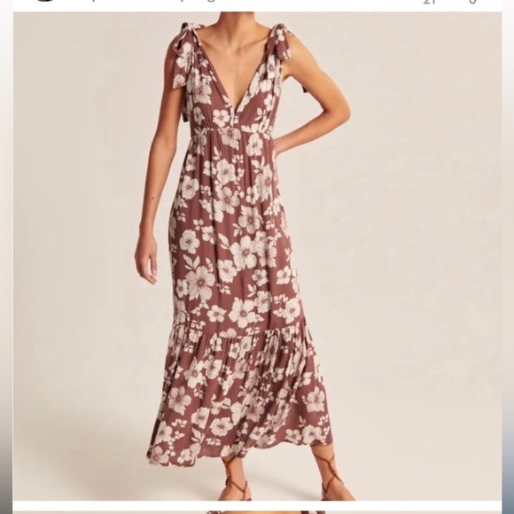 Abercrombie & Fitch Tie Strap Dress - Picture 1 of 10